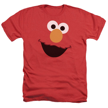 Sesame Street Elmo Face Men's Heather T-Shirt Men's Heather T-Shirt Sesame Street   