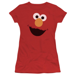Sesame Street Elmo Face Juniors T-Shirt Juniors T-Shirt Sesame Street   