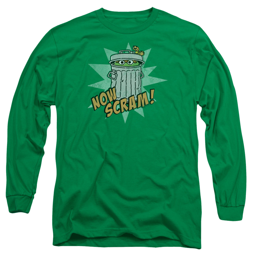 Sesame Street Now Scram - Men's Long Sleeve T-Shirt Men's Long Sleeve T-Shirt Sesame Street   