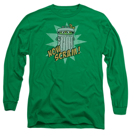 Sesame Street Now Scram - Men's Long Sleeve T-Shirt Men's Long Sleeve T-Shirt Sesame Street   