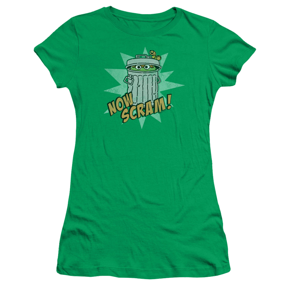 Sesame Street Now Scram - Juniors T-Shirt Juniors T-Shirt Sesame Street   