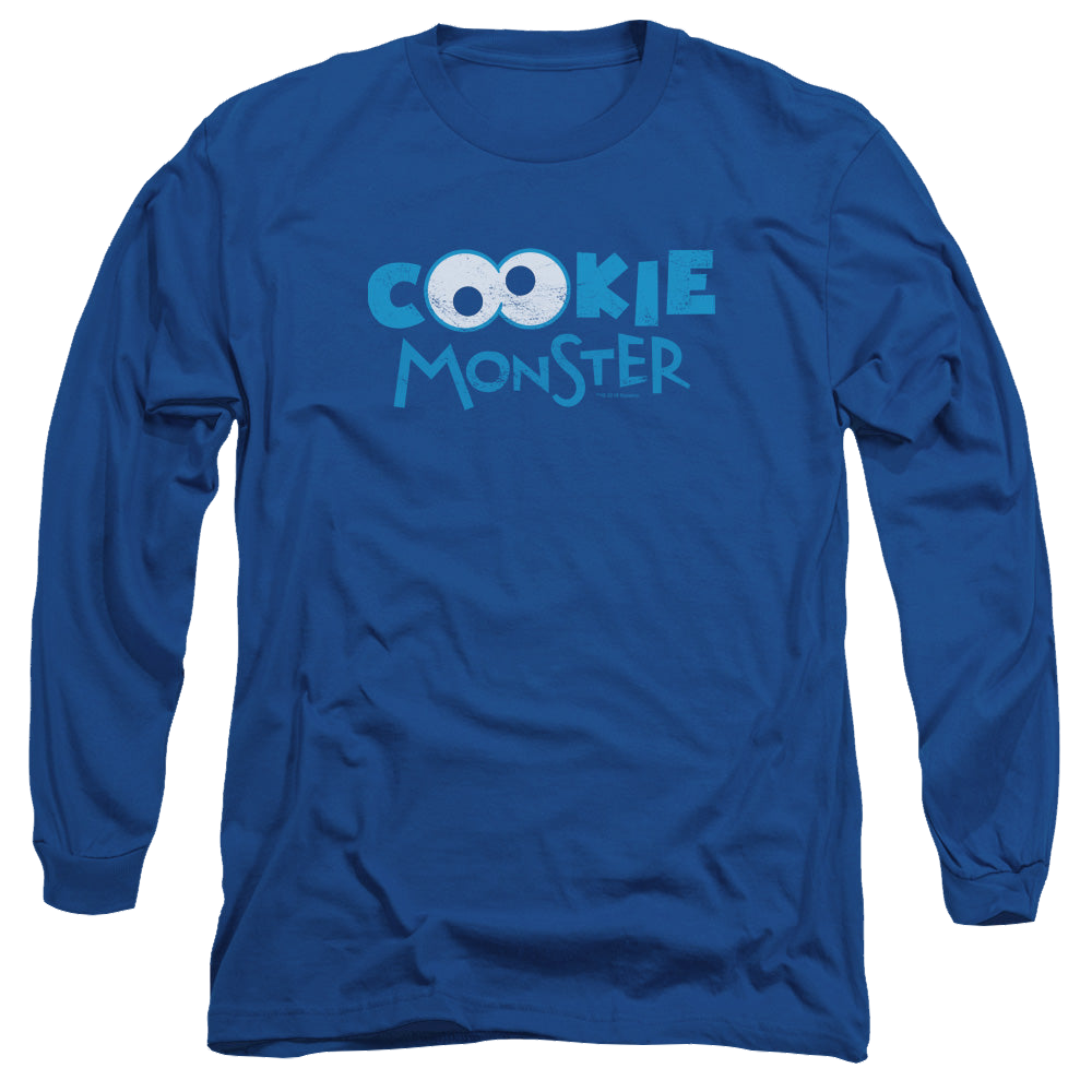 Sesame Street Cookie Eyes - Men's Long Sleeve T-Shirt Men's Long Sleeve T-Shirt Sesame Street   