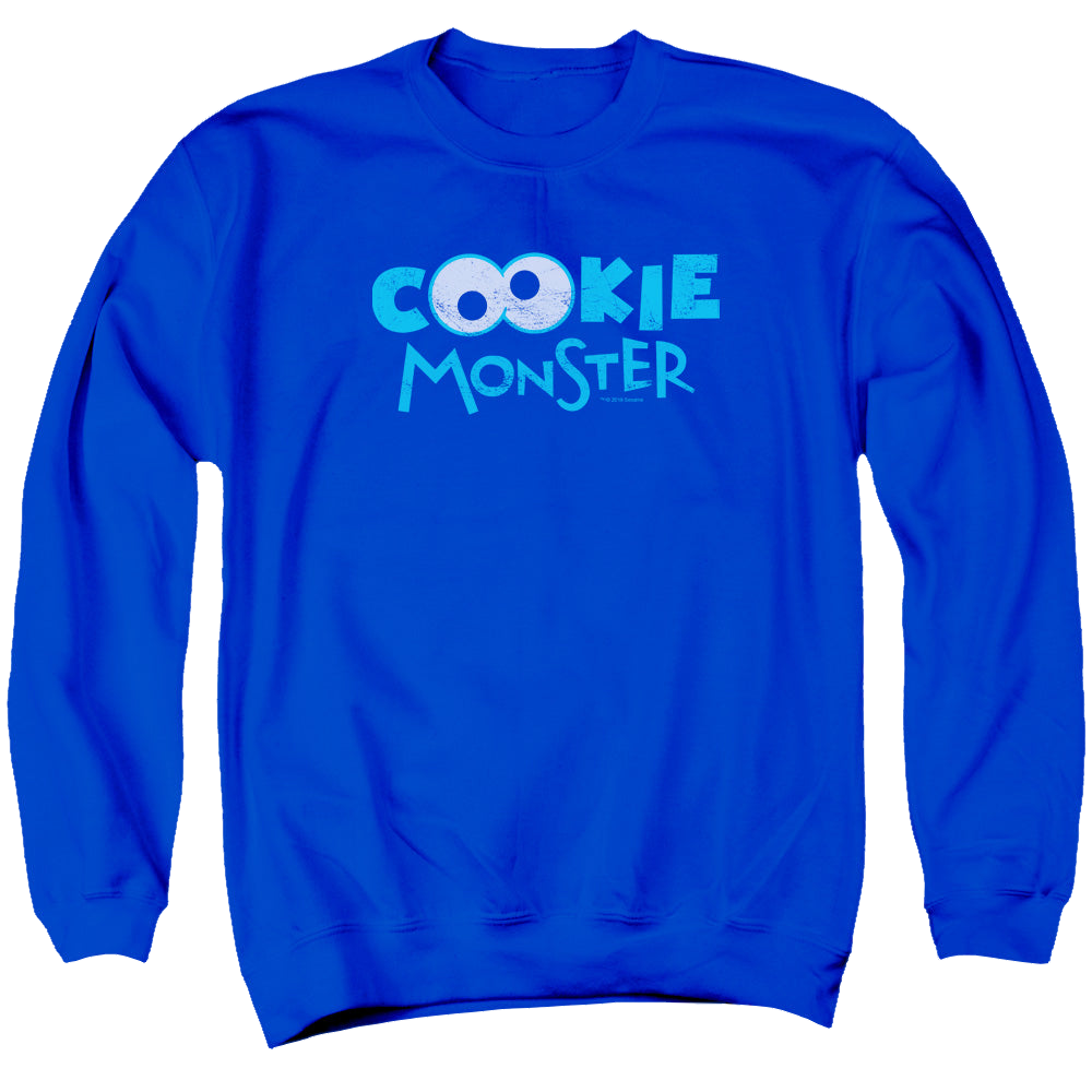 Sesame Street Cookie Eyes - Men's Crewneck Sweatshirt Men's Crewneck Sweatshirt Sesame Street   