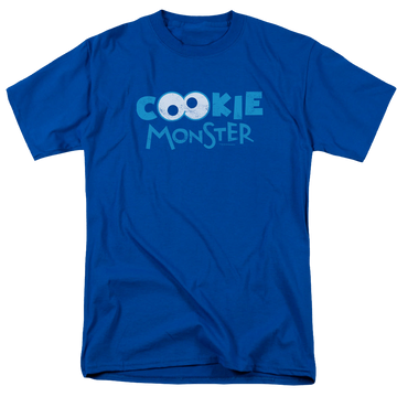 Royal men's regular fit t-shirt with Sesame Street Cookie Eyes graphic