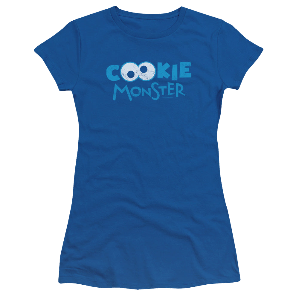Sesame Street Cookie Eyes - Juniors T-Shirt Juniors T-Shirt Sesame Street   