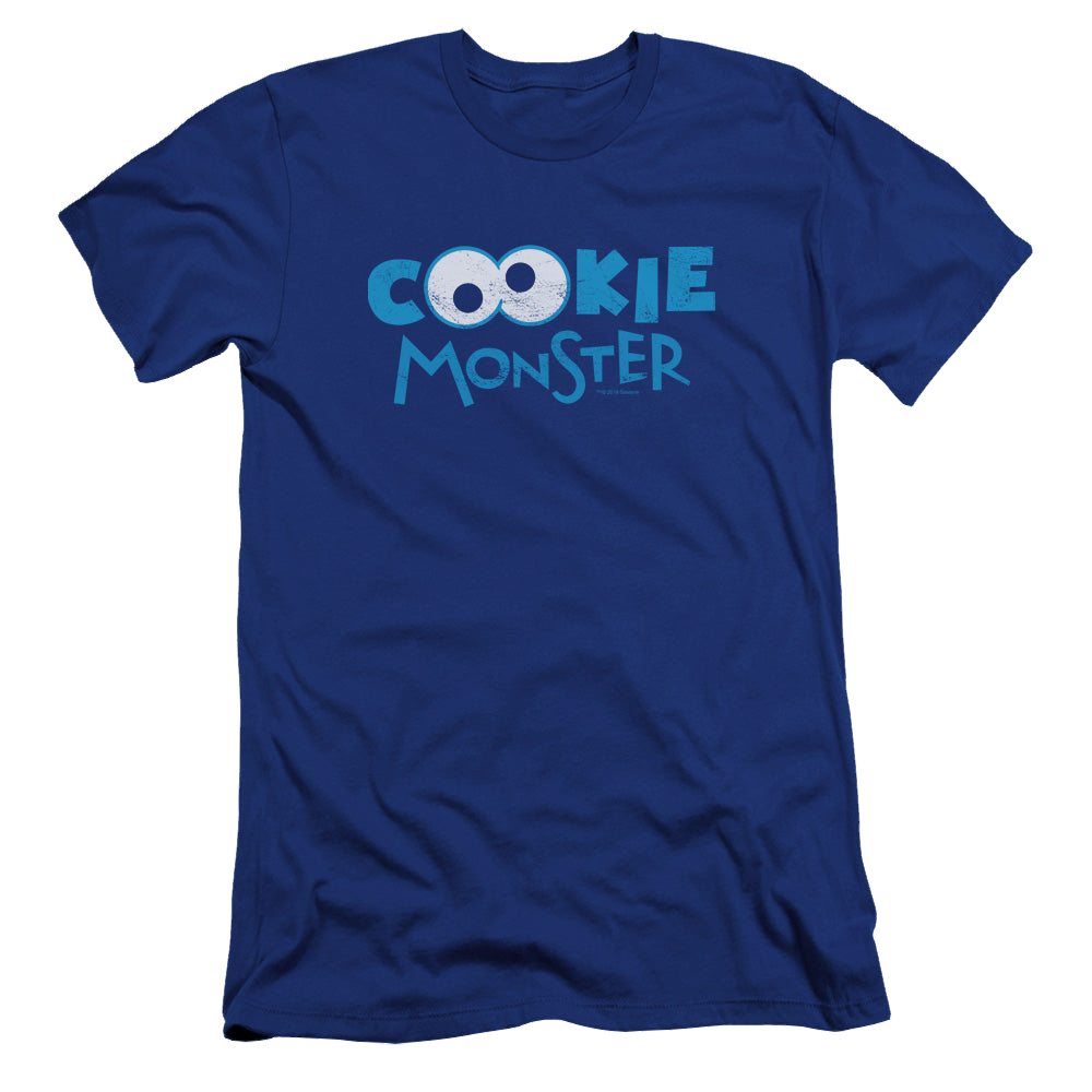 Sesame Street Cookie Eyes - Men's Premium Slim Fit T-Shirt Men's Premium Slim Fit T-Shirt Sesame Street   