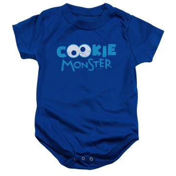 Royal baby bodysuit with Sesame Street Cookie Eyes graphic