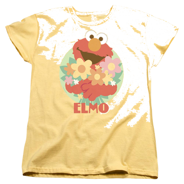 Banana women's t-shirt with Sesame Street Flowers For You graphic