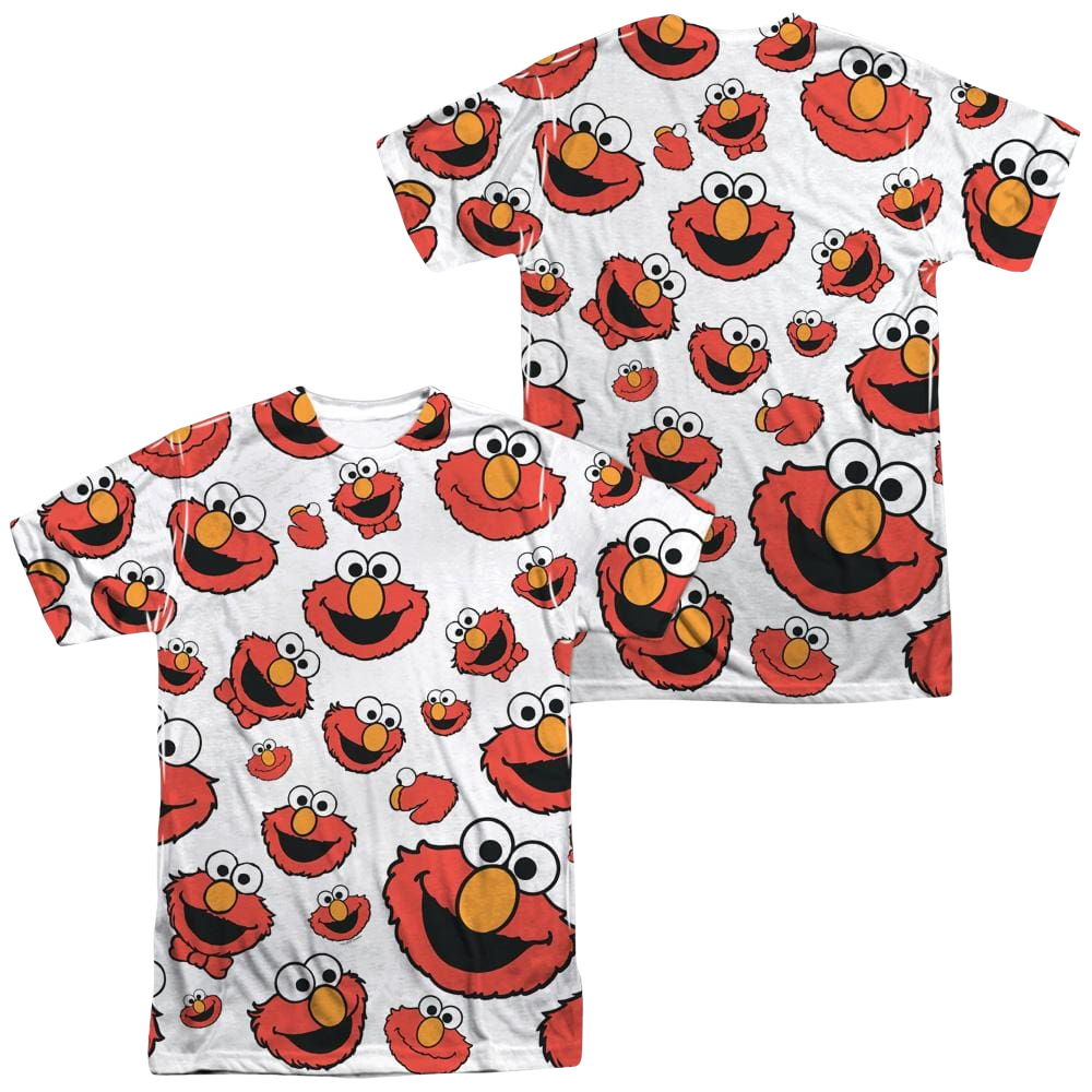 Sesame Street Elmo Face Pattern Men's All Over Print T-Shirt Men's All-Over Print T-Shirt Sesame Street   