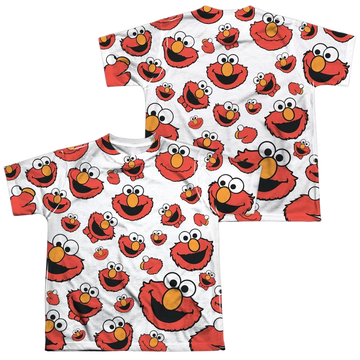 Sesame Street Elmo Face Pattern Youth All-Over Print T-Shirt (Ages 8-12) Youth All-Over Print T-Shirt (Ages 8-12) Sesame Street   