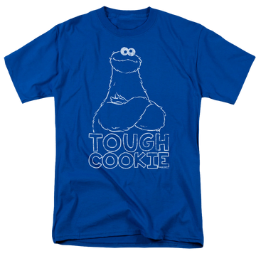 Royal men's regular fit t-shirt with Sesame Street Tough Cookie graphic