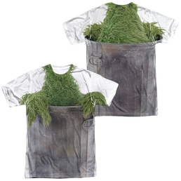 Sesame Street Oscar Costume (Front/Back Print) - Men's All-Over Print T-Shirt Men's All-Over Print T-Shirt Sesame Street   
