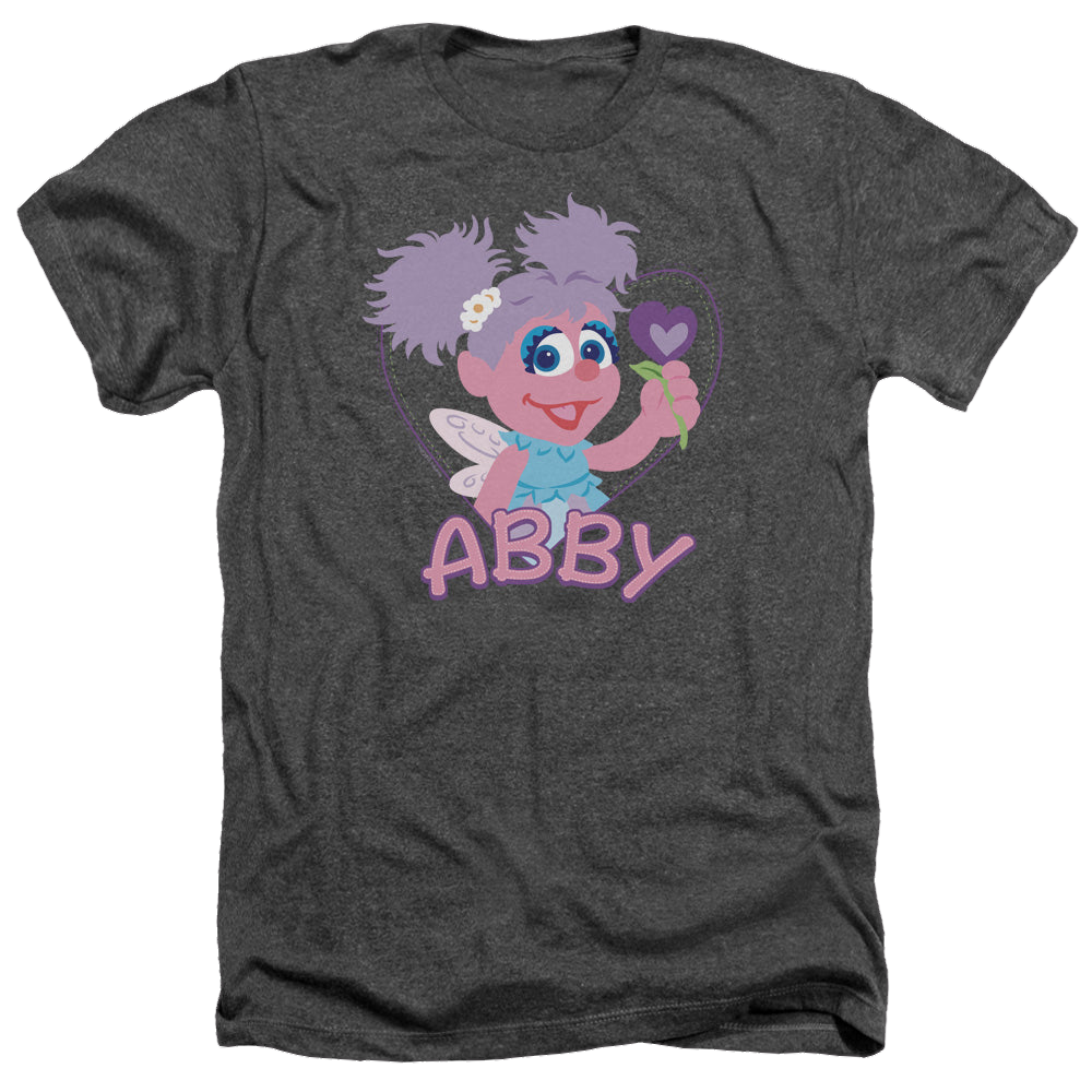 Sesame Street Flat Abby - Men's Heather T-Shirt Men's Heather T-Shirt Sesame Street   