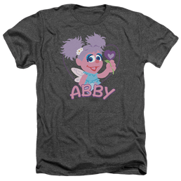 Sesame Street Flat Abby - Men's Heather T-Shirt Men's Heather T-Shirt Sesame Street   
