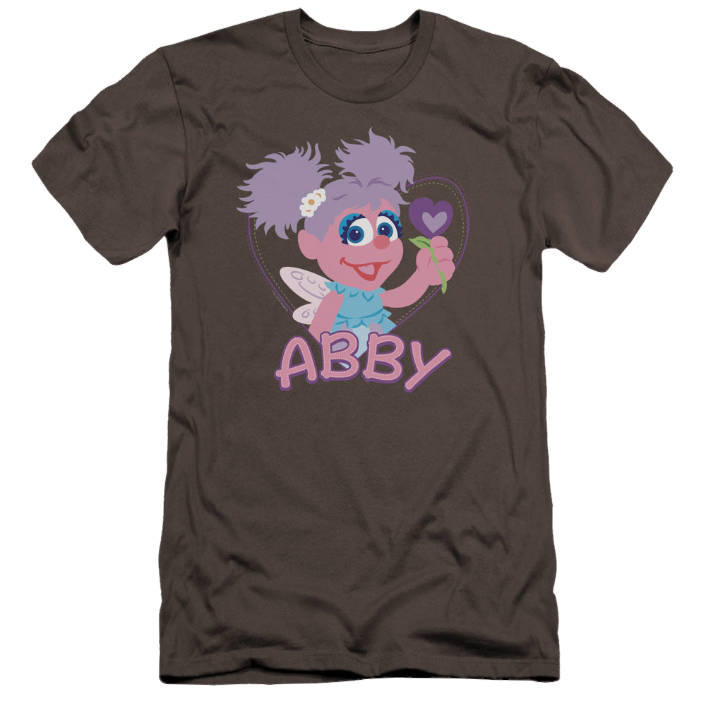 Sesame Street Flat Abby - Men's Premium Slim Fit T-Shirt Men's Premium Slim Fit T-Shirt Sesame Street   