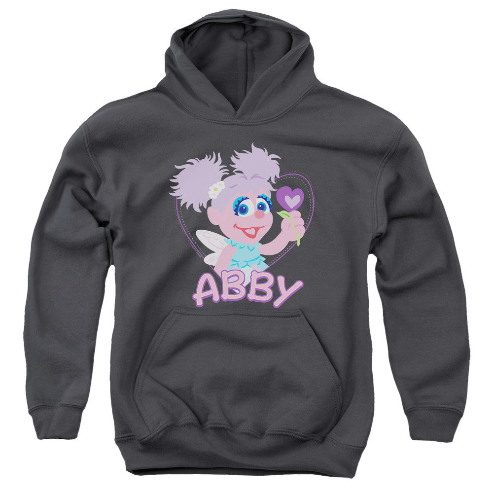 Sesame Street Flat Abby - Youth Hoodie Youth Hoodie (Ages 8-12) Sesame Street   