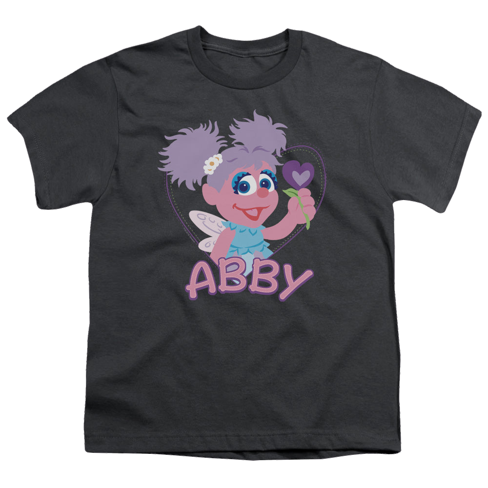 Sesame Street Flat Abby - Youth T-Shirt Youth T-Shirt (Ages 8-12) Sesame Street   
