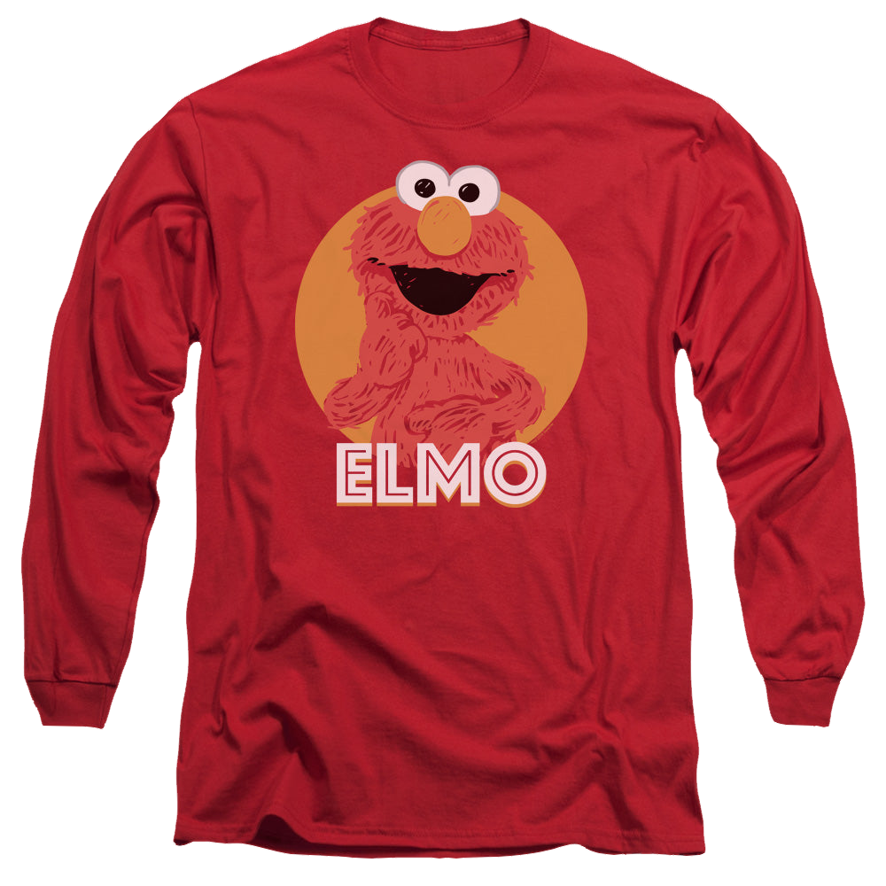 Sesame Street Elmo Scribble - Men's Long Sleeve T-Shirt Men's Long Sleeve T-Shirt Sesame Street   