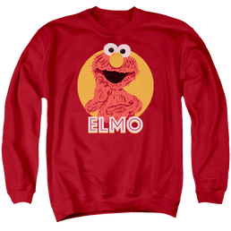 Sesame Street Elmo Scribble - Men's Crewneck Sweatshirt Men's Crewneck Sweatshirt Sesame Street   