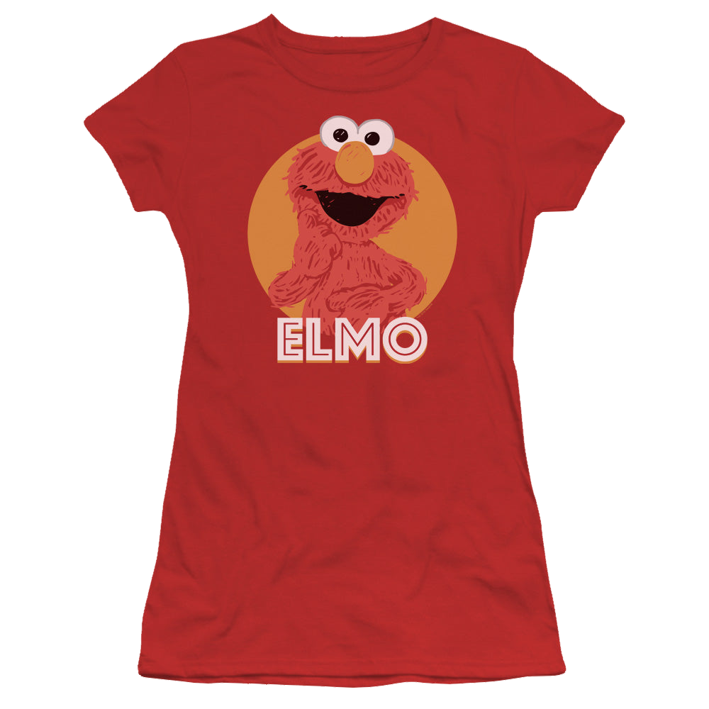 Sesame Street Elmo Scribble - Juniors T-Shirt Juniors T-Shirt Sesame Street   