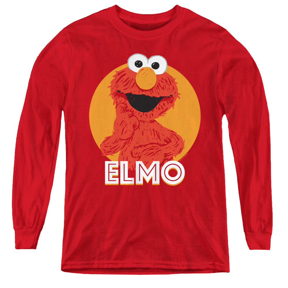 Sesame Street Elmo Scribble - Youth Long Sleeve T-Shirt Youth Long Sleeve T-Shirt Sesame Street   