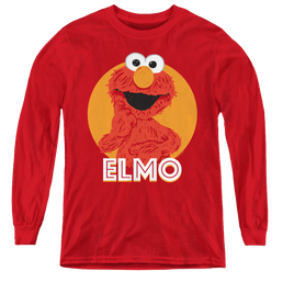 Sesame Street Elmo Scribble - Youth Long Sleeve T-Shirt Youth Long Sleeve T-Shirt Sesame Street   