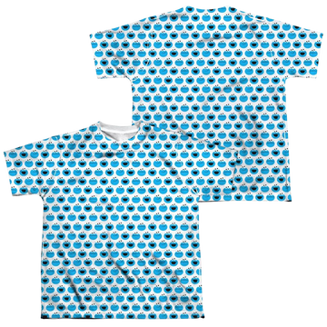 Sesame Street Simple Cookie Pattern youth all-over print t-shirt for ages 8 to 12