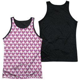 Sesame Street Simple Abby Pattern Men's Black Back Tank Men's Black Back Tank Sesame Street   