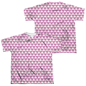 Sesame Street Simple Abby Pattern youth all-over print t-shirt for ages 8 to 12