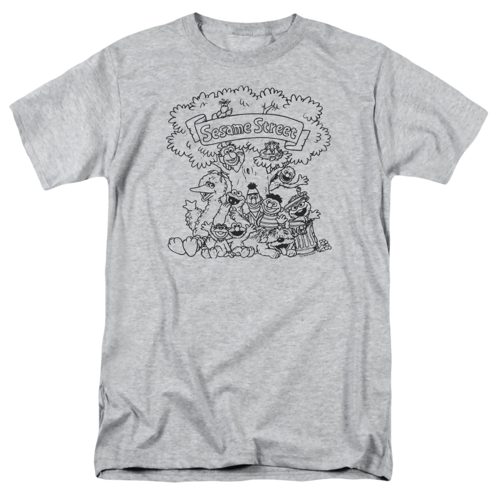 Sesame Street Simple Street - Men's Regular Fit T-Shirt Men's Regular Fit T-Shirt Sesame Street   