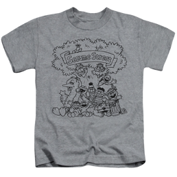 Sesame Street Simple Street - Kid's T-Shirt Kid's T-Shirt (Ages 4-7) Sesame Street   