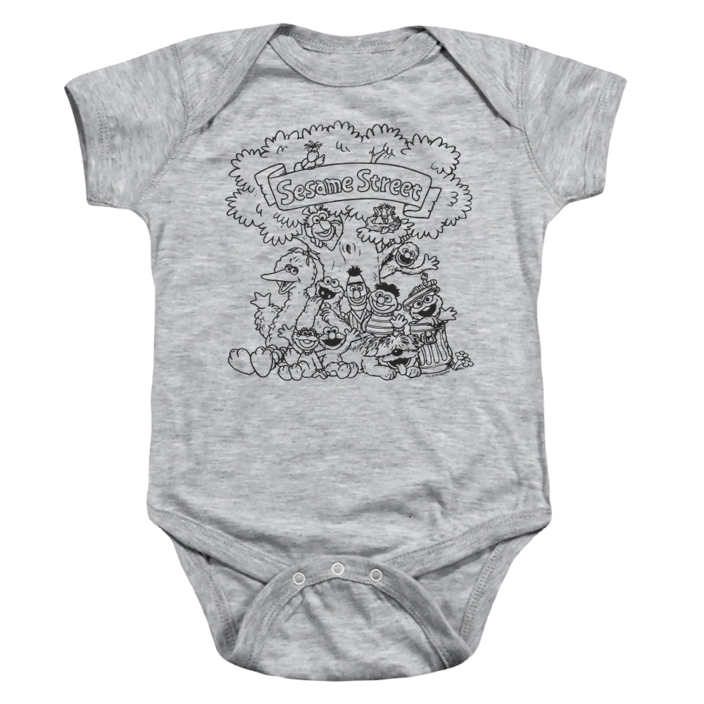 Sesame Street Simple Street - Baby Bodysuit Baby Bodysuit Sesame Street   
