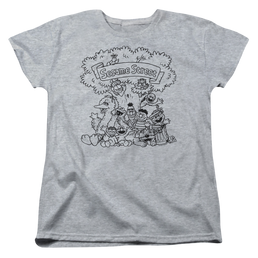 Sesame Street Simple Street - Women's T-Shirt Women's T-Shirt Sesame Street   