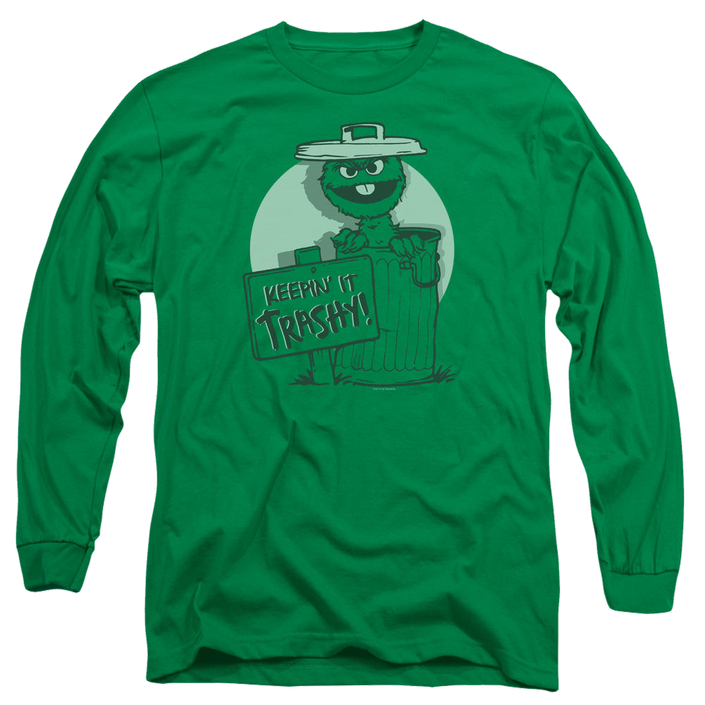 Sesame Street Keepin It Trashy - Men's Long Sleeve T-Shirt Men's Long Sleeve T-Shirt Sesame Street   