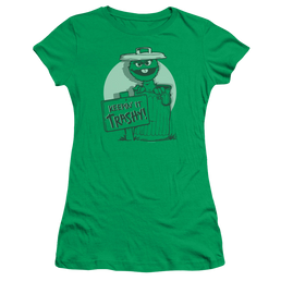 Sesame Street Keepin It Trashy - Juniors T-Shirt Juniors T-Shirt Sesame Street   