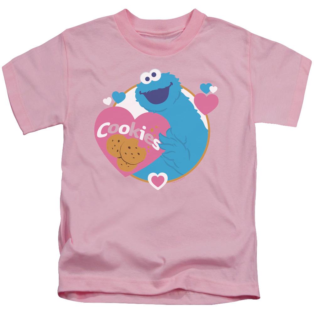 Sesame Street Love Cookies Kid's T-Shirt (Ages 4-7) Kid's T-Shirt (Ages 4-7) Sesame Street Kid's T-Shirt (Ages 4-7) 4 Pink