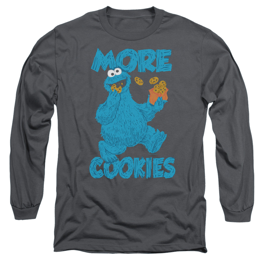 Sesame Street More Cookies - Men's Long Sleeve T-Shirt Men's Long Sleeve T-Shirt Sesame Street   