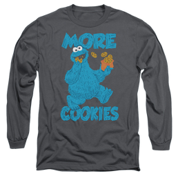 Sesame Street More Cookies - Men's Long Sleeve T-Shirt Men's Long Sleeve T-Shirt Sesame Street   