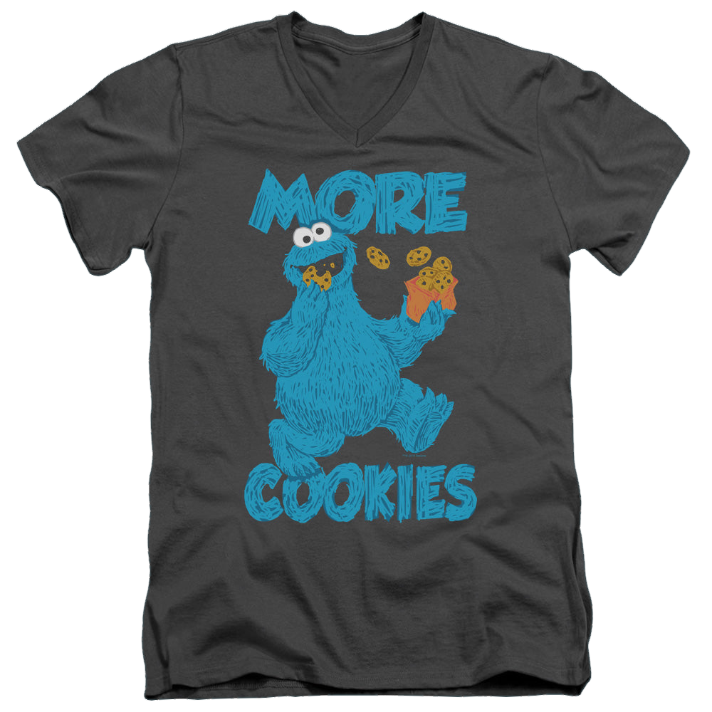 Sesame Street More Cookies - Men's V-Neck T-Shirt Men's V-Neck T-Shirt Sesame Street   