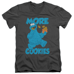 Sesame Street More Cookies - Men's V-Neck T-Shirt Men's V-Neck T-Shirt Sesame Street   