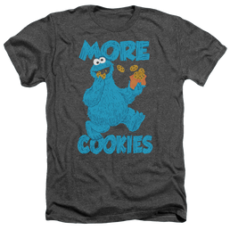Sesame Street More Cookies - Men's Heather T-Shirt Men's Heather T-Shirt Sesame Street   