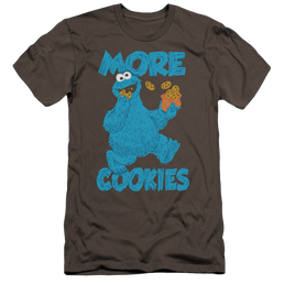 Sesame Street More Cookies - Men's Premium Slim Fit T-Shirt Men's Premium Slim Fit T-Shirt Sesame Street   