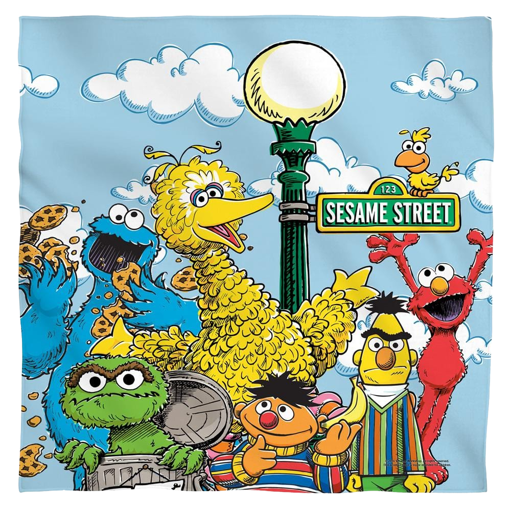 Sesame Street - Retro Gang Bandana Bandanas Sesame Street   