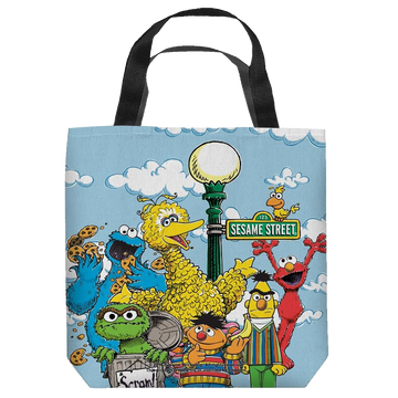 Sesame Street Retro Gang tote bag