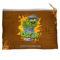 Sesame Street - Oscar Straight Bottom Pouch Straight Bottom Accessory Pouches Sesame Street   