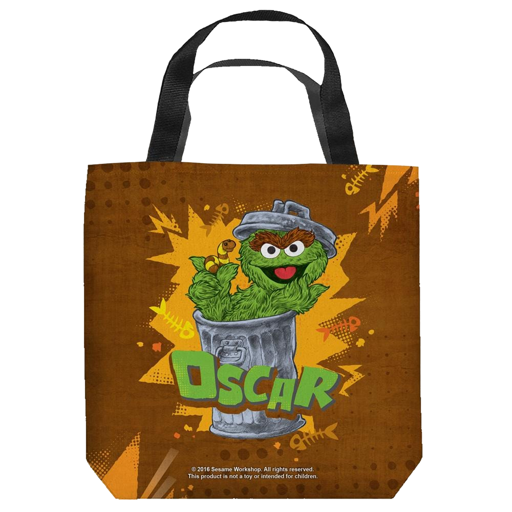 Sesame Street - Oscar Tote Bag Tote Bags Sesame Street   