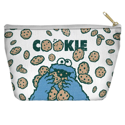 Sesame Street - Cookie Crumble Tapered Bottom Pouch T Bottom Accessory Pouches Sesame Street   