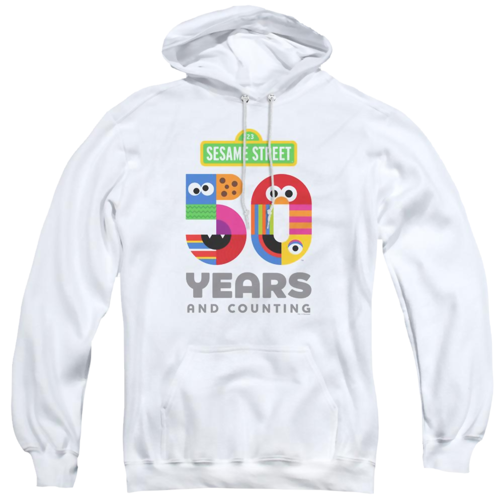 Sesame Street 50 Years Logo - Pullover Hoodie Pullover Hoodie Sesame Street   