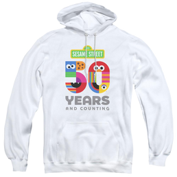 Sesame Street 50 Years Logo - Pullover Hoodie Pullover Hoodie Sesame Street   