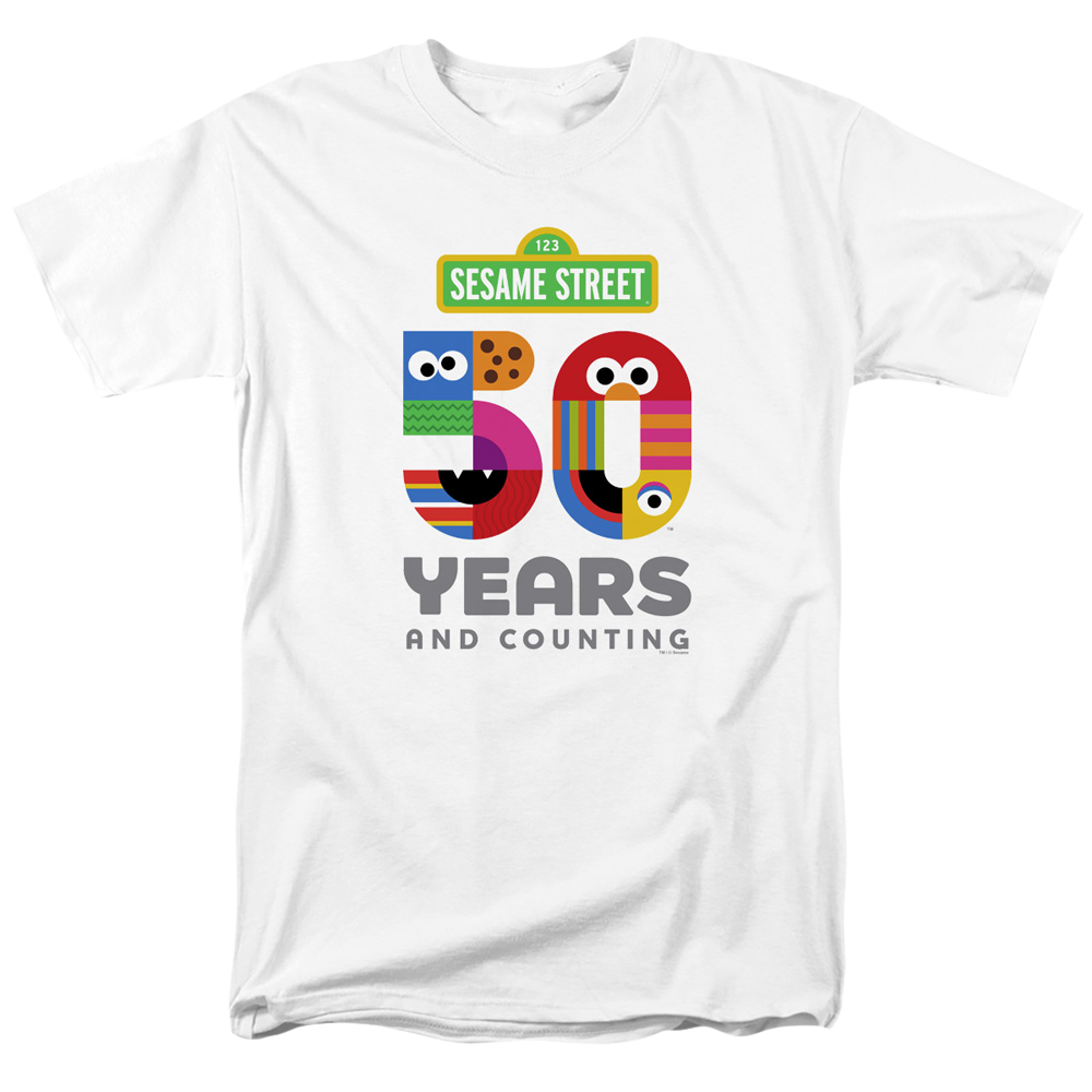 Sesame Street 50 Years Logo - Men's Regular Fit T-Shirt Men's Regular Fit T-Shirt Sesame Street   